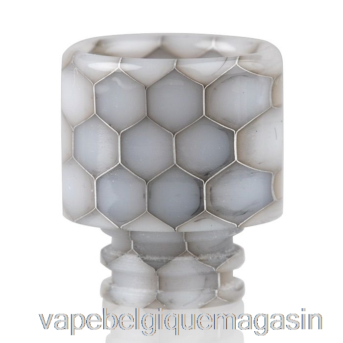 Vape Belgique 510 Drip Tip En Résine Peau De Serpent Blanc